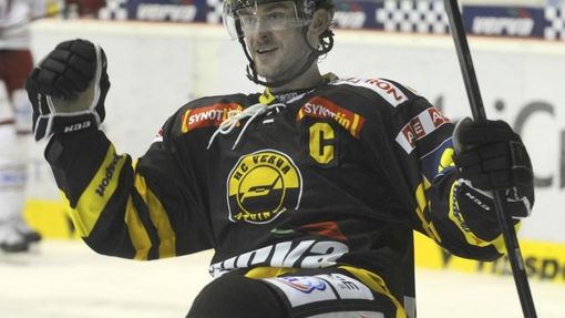 Radost litvínovského útočníka Viktora Hübla