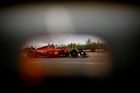 Carlos Sainz  junior ve Ferrari v kvalifikaci na Velkou cenu Belgie F1 2022