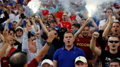 Rusko Anglie útok fanoušků Ruska England v Russia - EURO 2016 - Group B