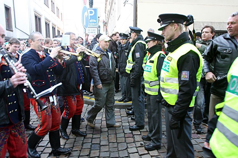 Zemědělci protestují na Malé Straně