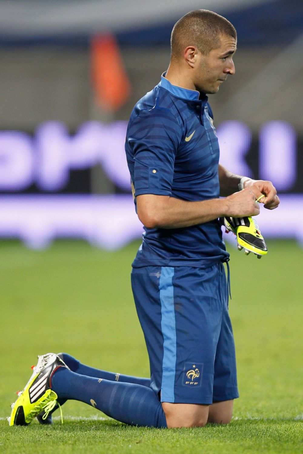 Karim Benzema v přípravě na Euro 2012 v utkání Francie - Island