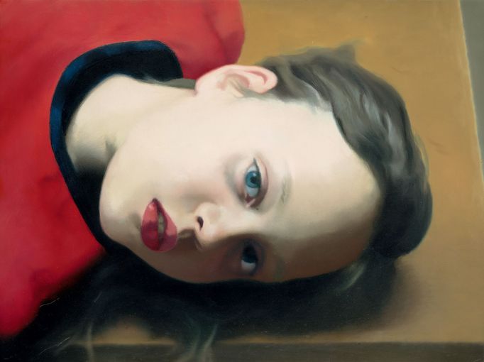 Gerhard Richter: Betty, 1977, olej na plátně, 30 x 40 cm.