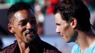 Rafael Nadal a herec Will Smith na exhibici v Buenos Aires