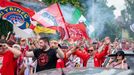 Třinečtí fanoušci při loučení se starou Werk Arenou