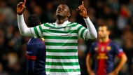 Překvapivý výsledek se dostavil ve Skotsku. Tamní Celtic Glasgow totiž porazil Barcelonu 2:1. První gól ve 21. minutě vstřelil Victor Wanyama (na snímku). Po něm se ještě trefil Watt.