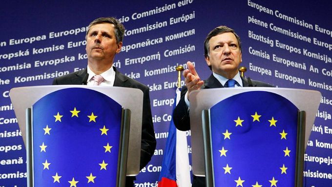 Fischer a předseda EK Barroso. Ilustrační foto.