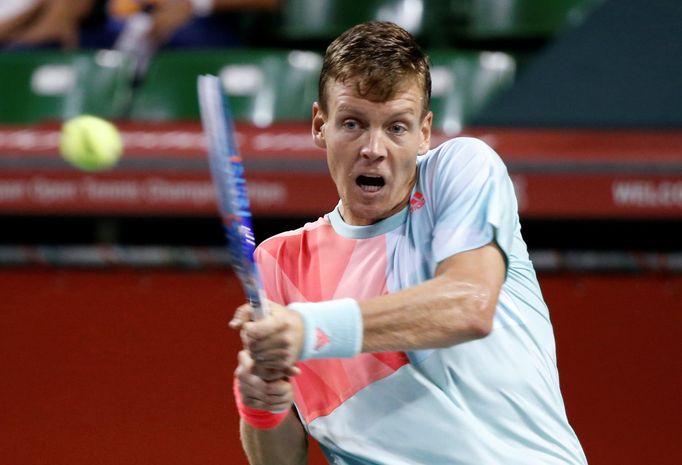 Tomáš Berdych na turnaji v Tokiu.