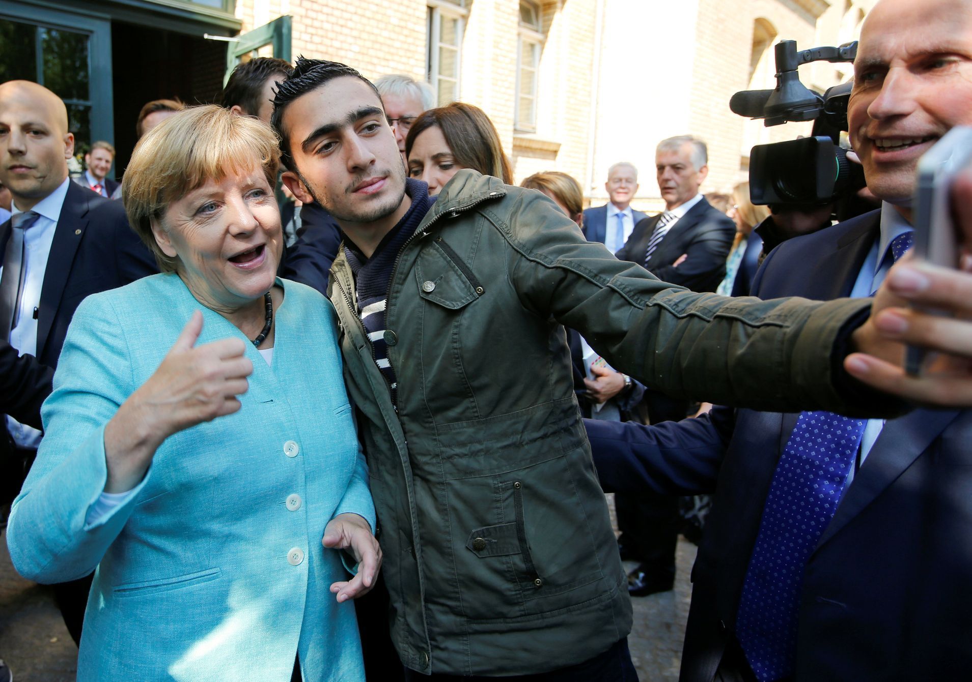 Selfie s Merkelovou