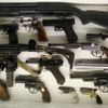 Different kinds of arms used by spies are seen on display at the 'Top Secret' Spy Museum in Oberhausen, July 10, 2013. The museum presents various objects, devices and gadgets used for spying or related to espionage. REUTERS/Ina Fassbender (GERMANY - Tags: SOCIETY ENTERTAINMENT) Published: Čec. 10, 2013, 2:57 odp.