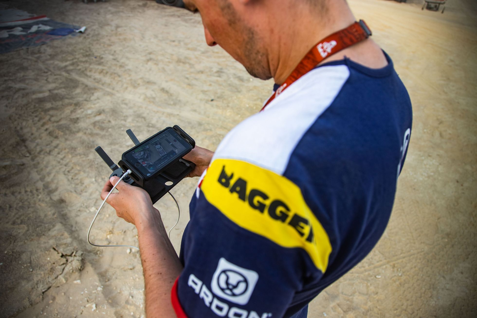 Rallye Dakar 2019: pilot dronu
