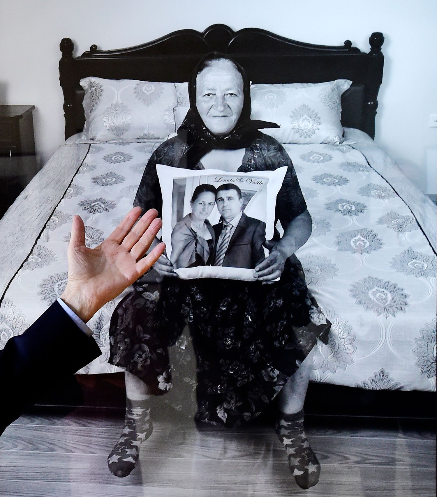 Snímek z výstavy Pétera Kornisse