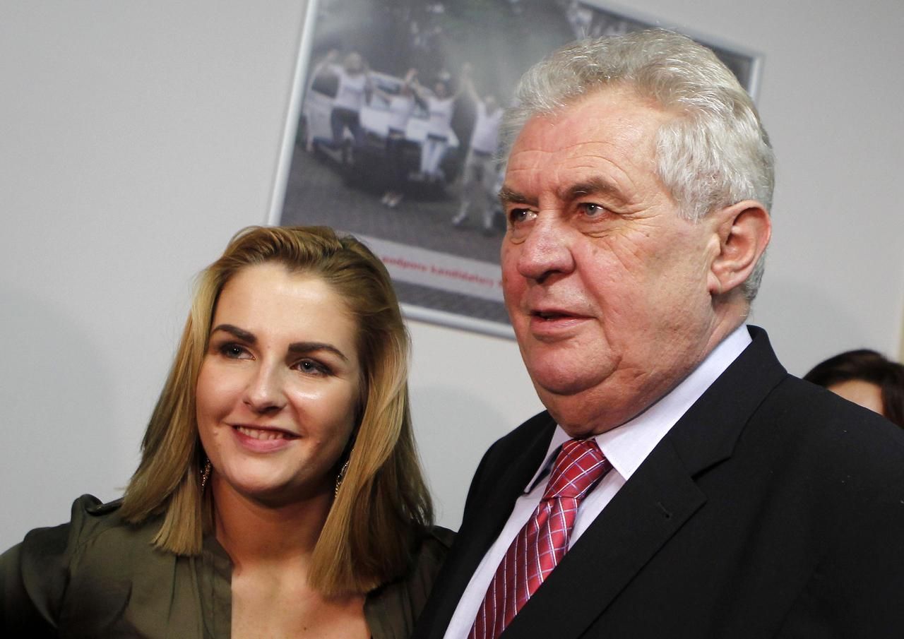 Miloš Zeman a dcera Kateřina