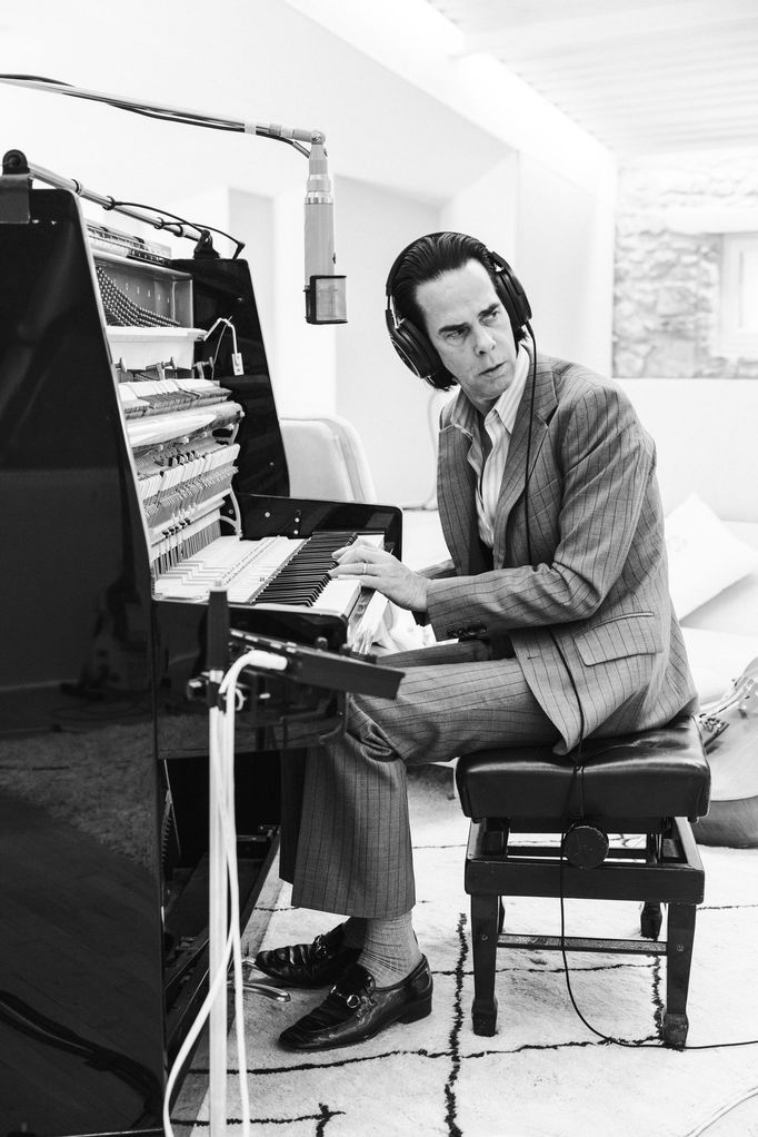 Hudebník Nick Cave.