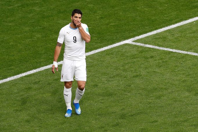 Luís Suárez na MS 2018 v zápase s Egyptem