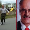 Jaroslav Lobkowicz poprvé na bruslích