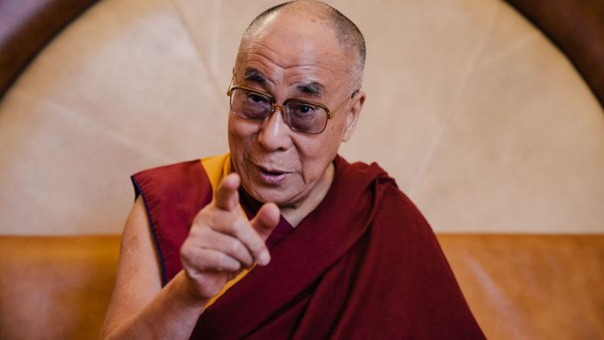Na snímku je dalajlama při návštěvě Prahy v roce 2013.