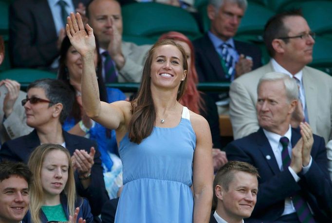 Ženy na Wimbledonu 2013 (veslařka Helen Gloverová)