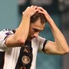 Zklamaný Leon Goretzka v zápase MS 2022 Německo - Japonsko