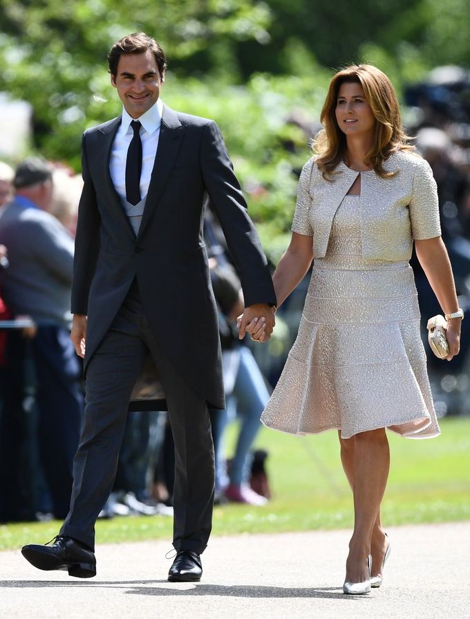 Roger Federer s manželkou Mirkou.