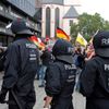 Demonstrace v Kolíně nad Rýnem na podporu tureckého prezidenta Recepa Erdogana