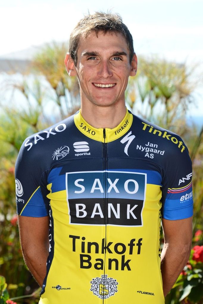 Roman Kreuziger v dresu stáje Saxo Bank.