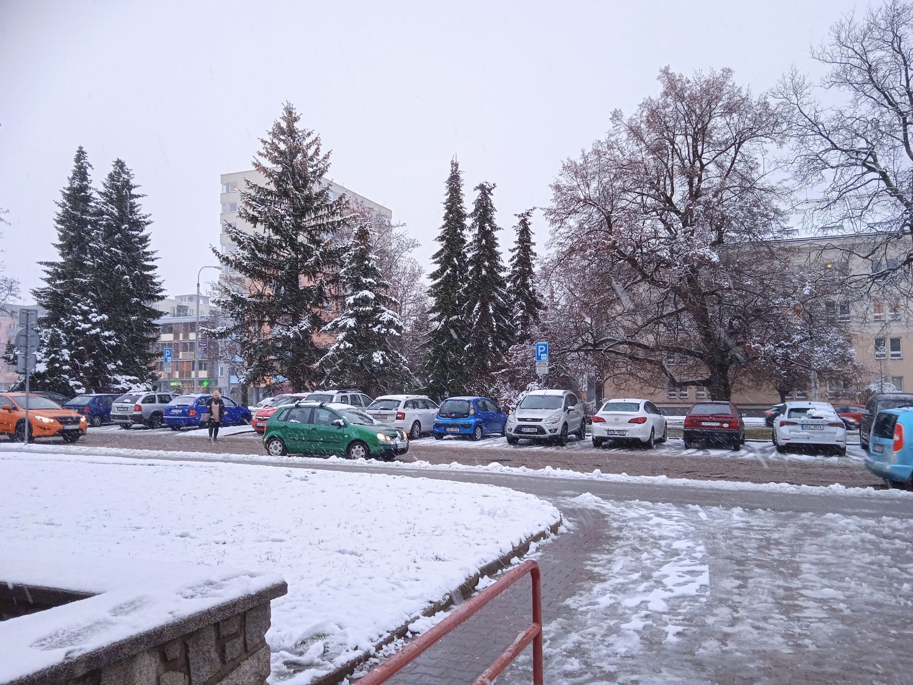 Sníh, Jihlava, prosinec 2022, domácí, počasí