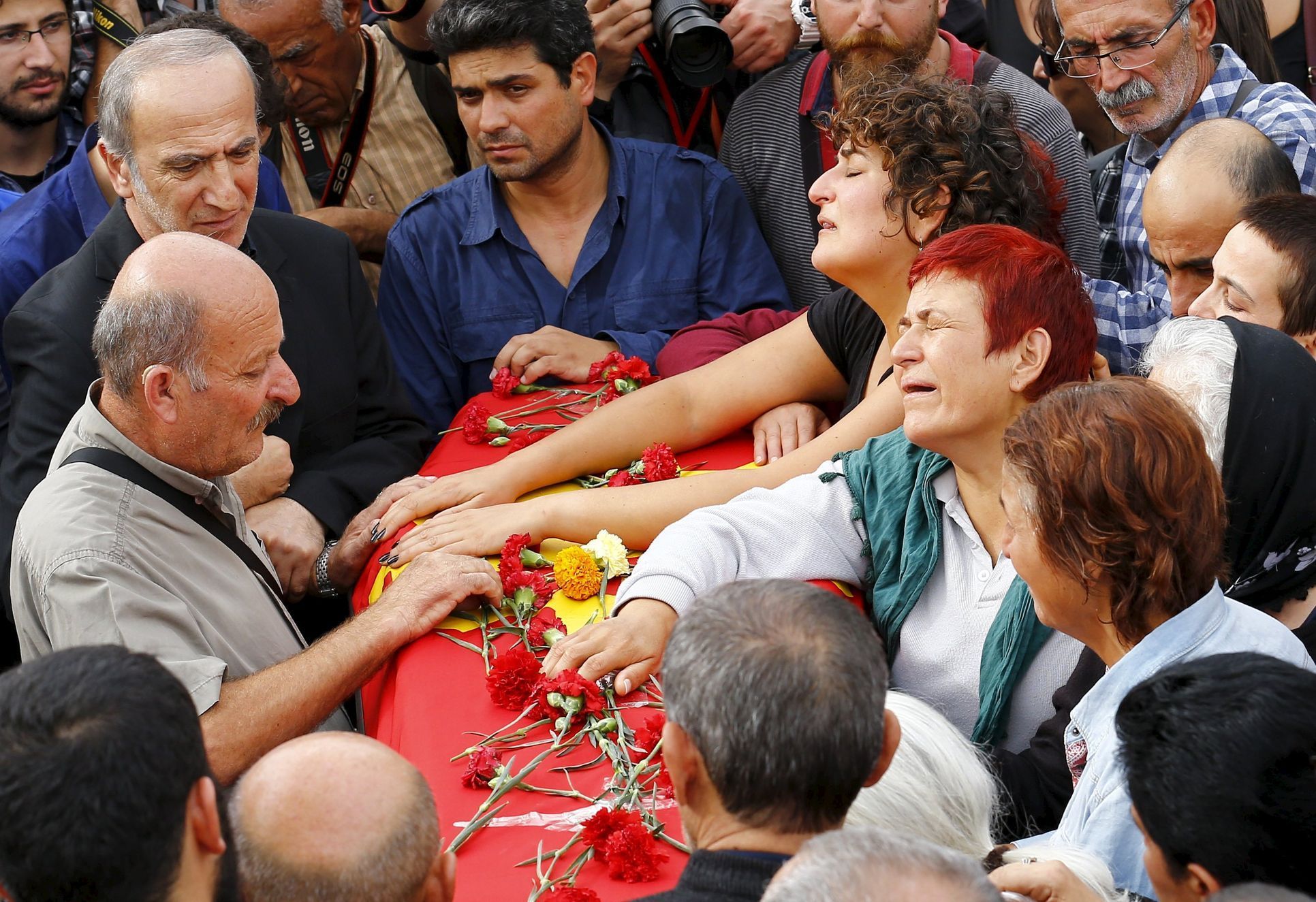 Pohřeb oběti výbuchu v Turecku
