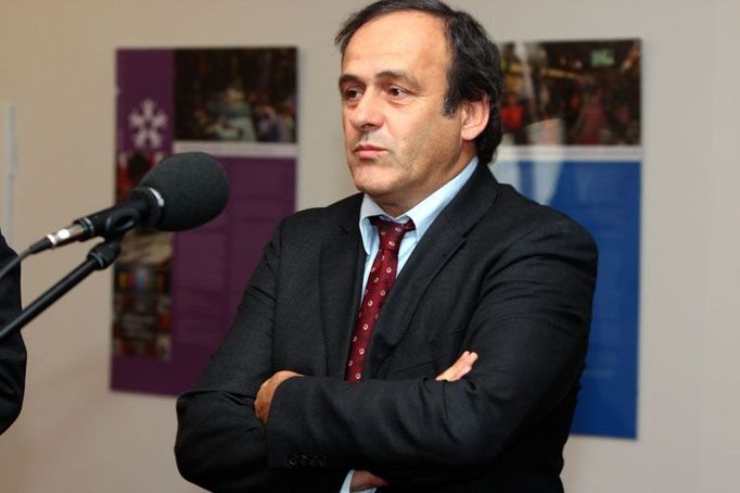 Michel Platini v Praze u Alexandra Vondry