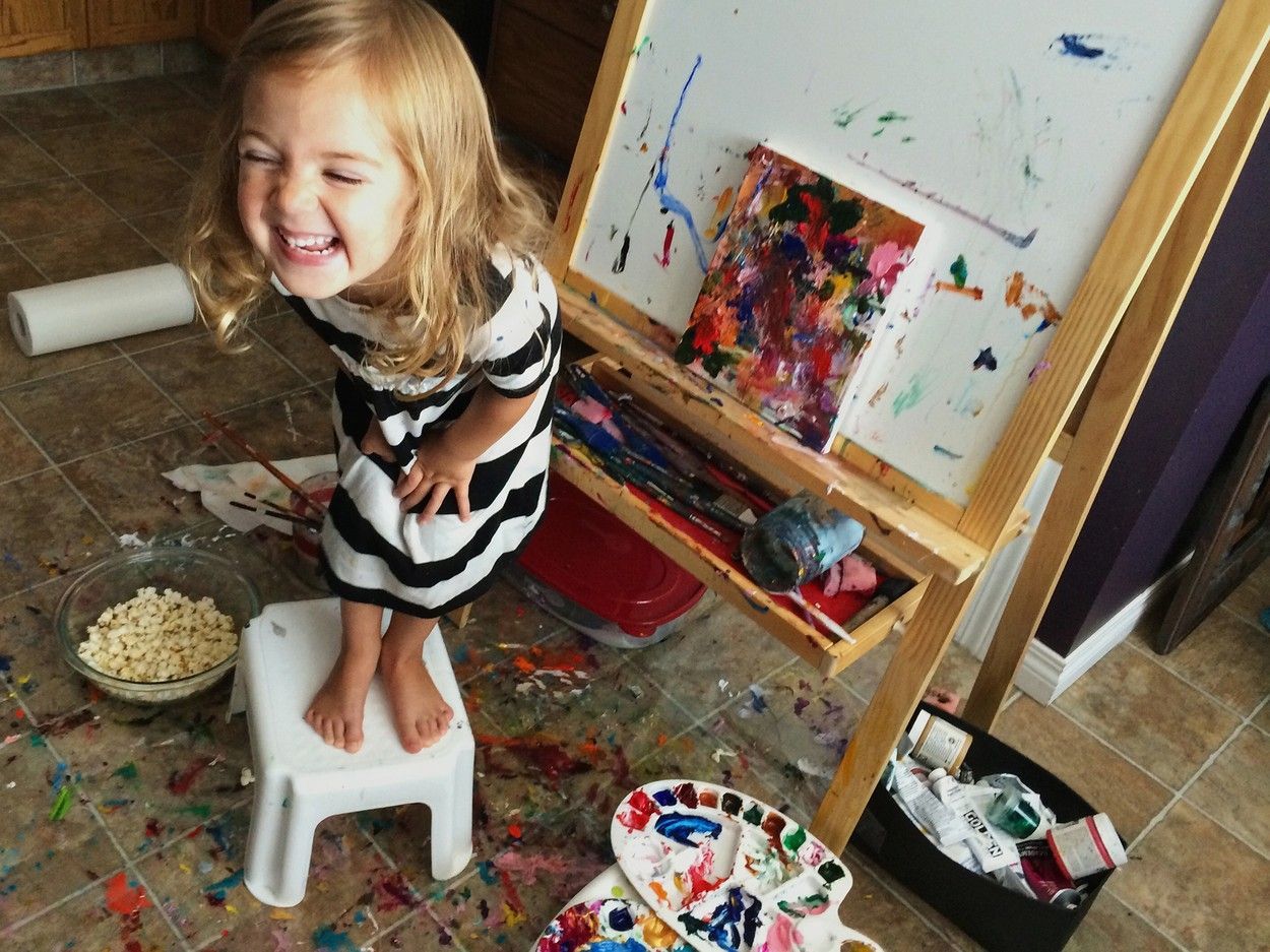 Cosette - čtyřletá malířka