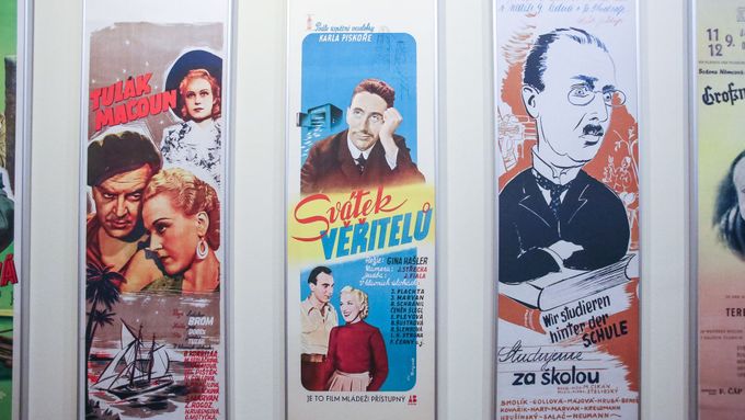 Plakáty v Muzeu hlavního města Prahy.