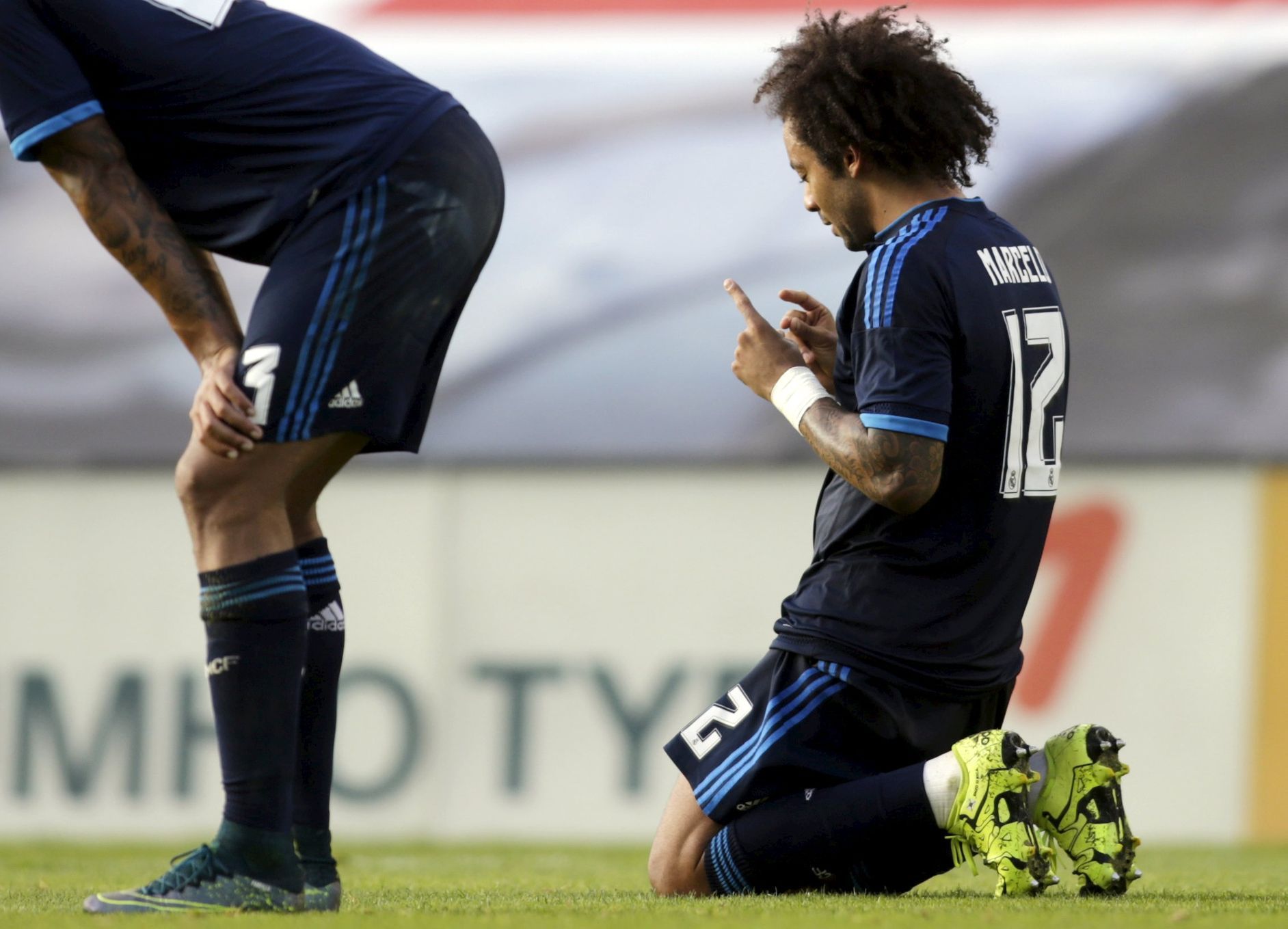 Marcelo slaví gól Realu