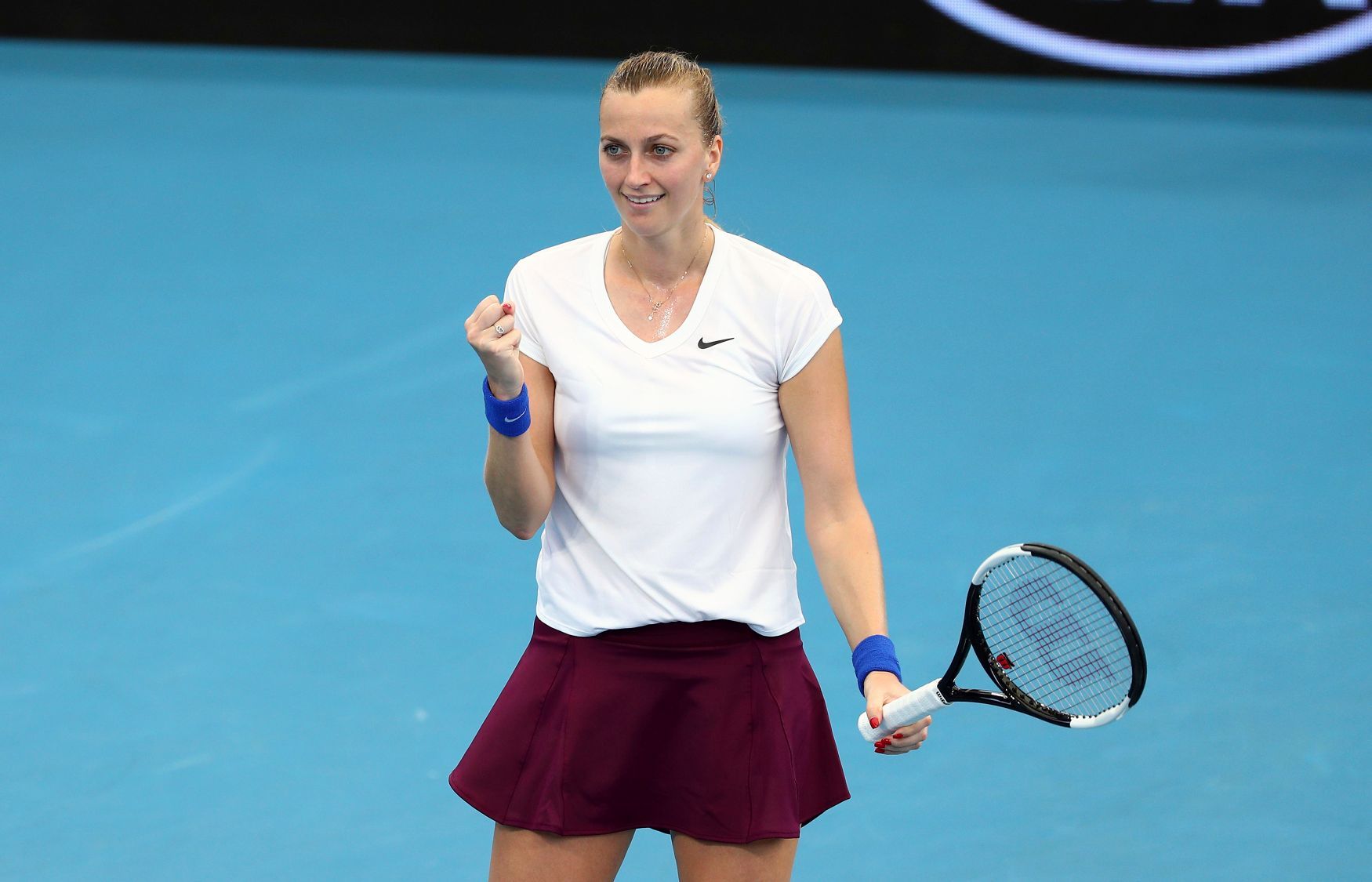 Petra Kvitová na turnaji v Brisbane 2020