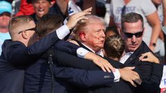 Donald Trump, atentát, krev