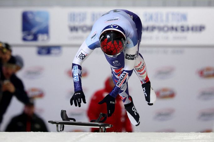 Skeletonistka Anna Fernstädtová na MS v Lake Placid 2025