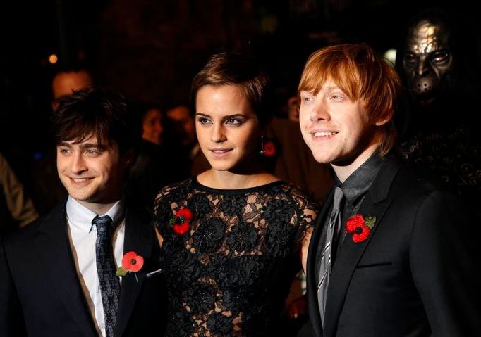 Premiéra filmu Harry Potter - Daniel Radcliffe, Emma Watson a Rupert Grint