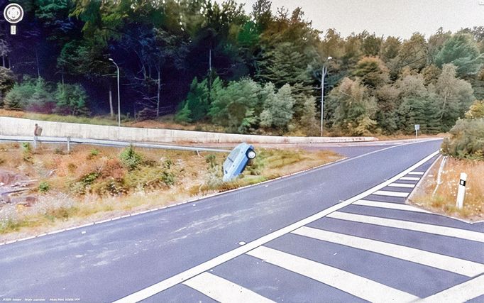 Reprofoto (výřez) z mapovací 3D služby Google Street View, kterou provozuje již přes 15 let americká společnost Google LLC.