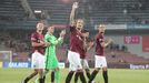 4. kolo Fortuna:Ligy 2020/21, Sparta - Zlín: Radost fotbalistů Sparty.