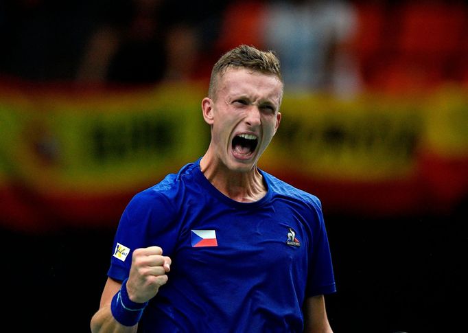 Jiří Lehečka, Davis Cup 2023, Česko - Španělsko