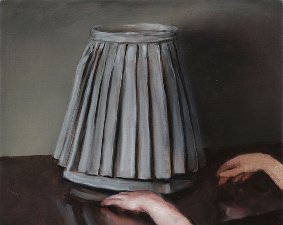 Michaël Borremans: Sukně (2), 2005, olej na plátně, 40 x 50 cm