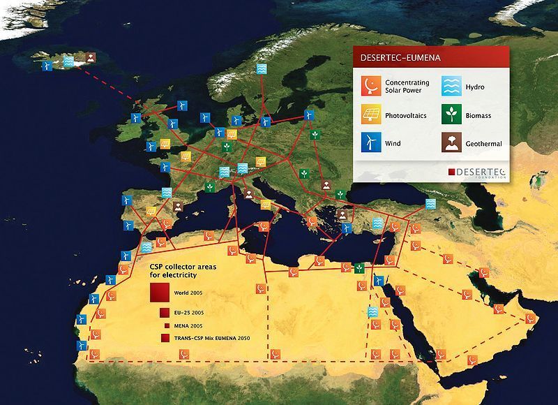 Desertec ožívá, Saharu má proměnit v elektrárnu Evropy