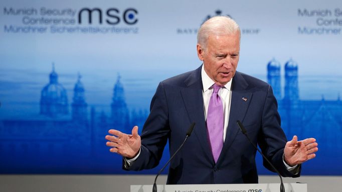 Viceprezident USA Joe Biden v Mnichově na konferenci