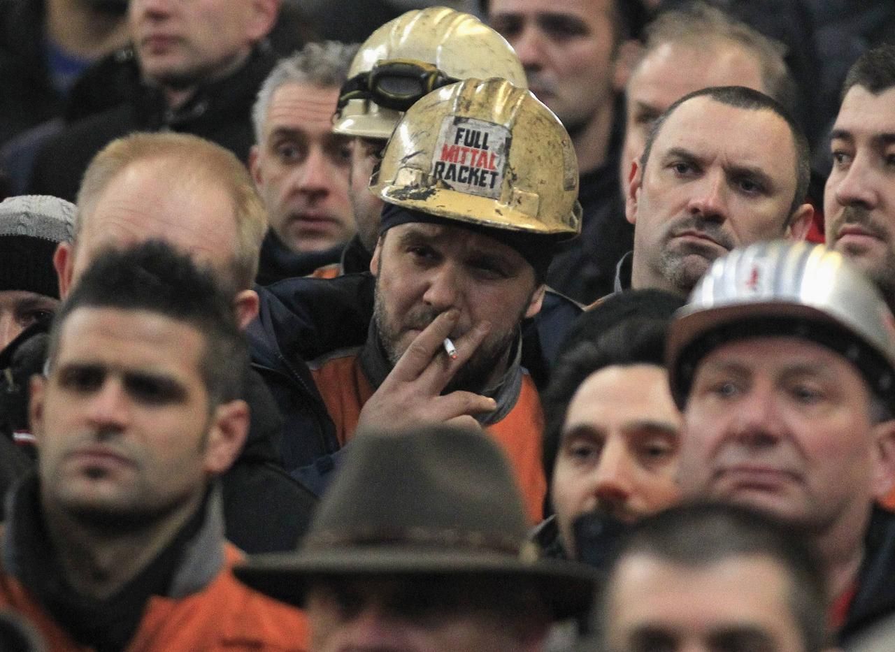 Fotogalerie: Boj belgických ocelářů proti propouštění