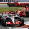 Lewis Hamilton, McLaren a Kimi Räikkönen, Ferrari