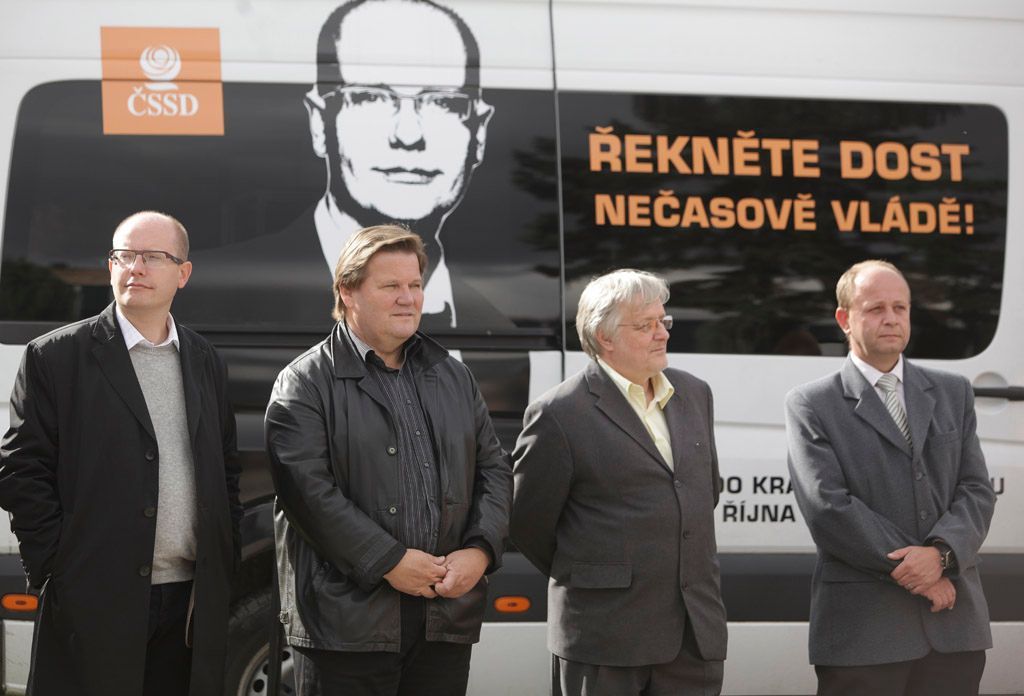 Kampaň ČSSD v Ivanovicích na Hané 2012