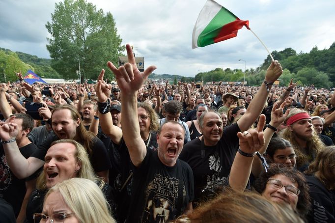 Návštěvníci festivalu Masters of Rock.