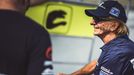 Emerson Fittipaldi při testech tahače Buggyra v Mostě