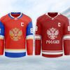 Návrhy hokejových dresů na olympiádu 2022 v Pekingu: Rusko