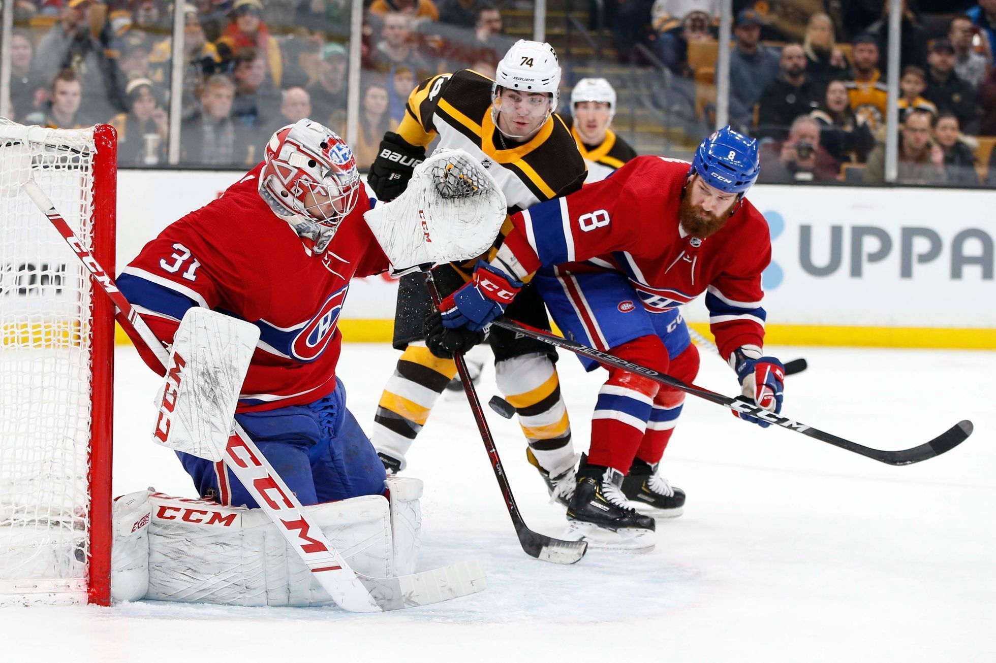 hokej, NHL 2018/2019, Boston - Montreal, gólman Carey Price zasahuje
