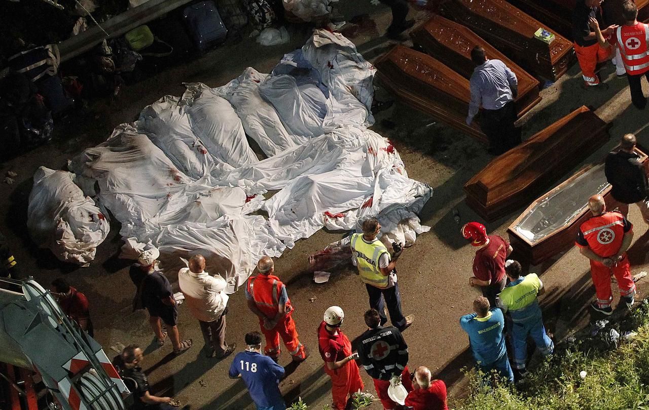 Nehoda autobusu v Itálii