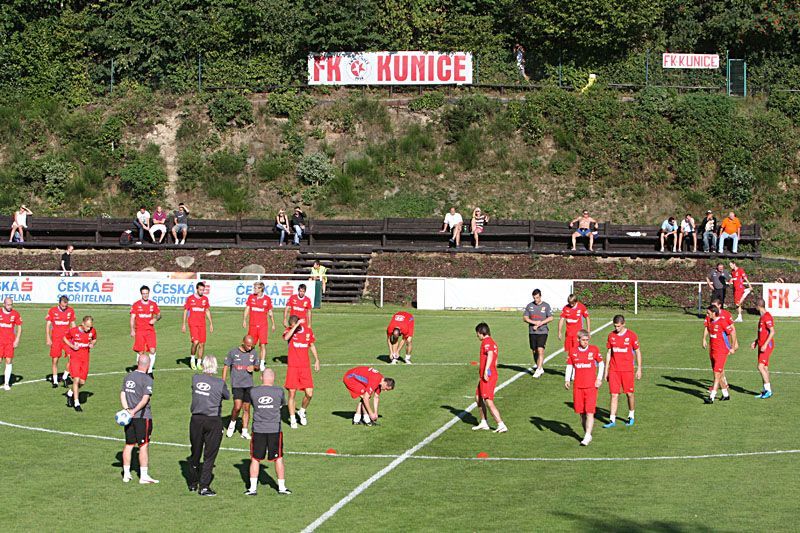 Trénink fotbalové reprezentace